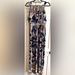 Elegant Paisley Print Maxi